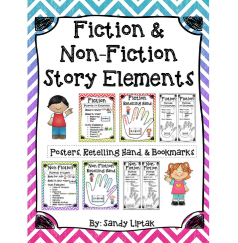 Fiction And Non Fiction Story Elements Lessons By Sandy