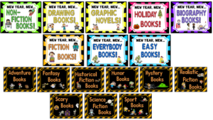 Posters for your own New Year, New Book Event!