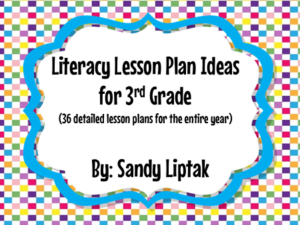 3rd Grade Literacy Lesson Plans