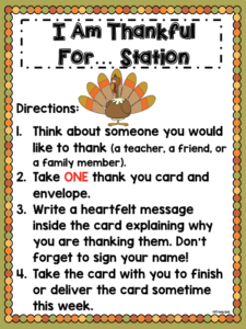 Fall Literacy Stations