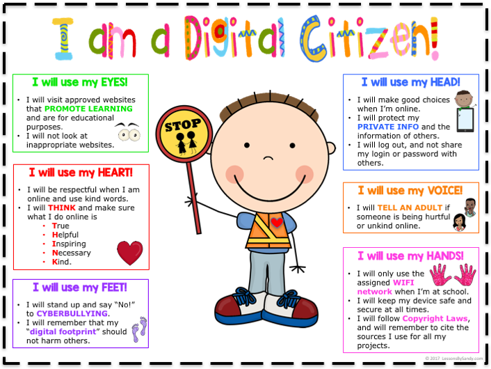 Digital Citizenship - Lessons by Sandy