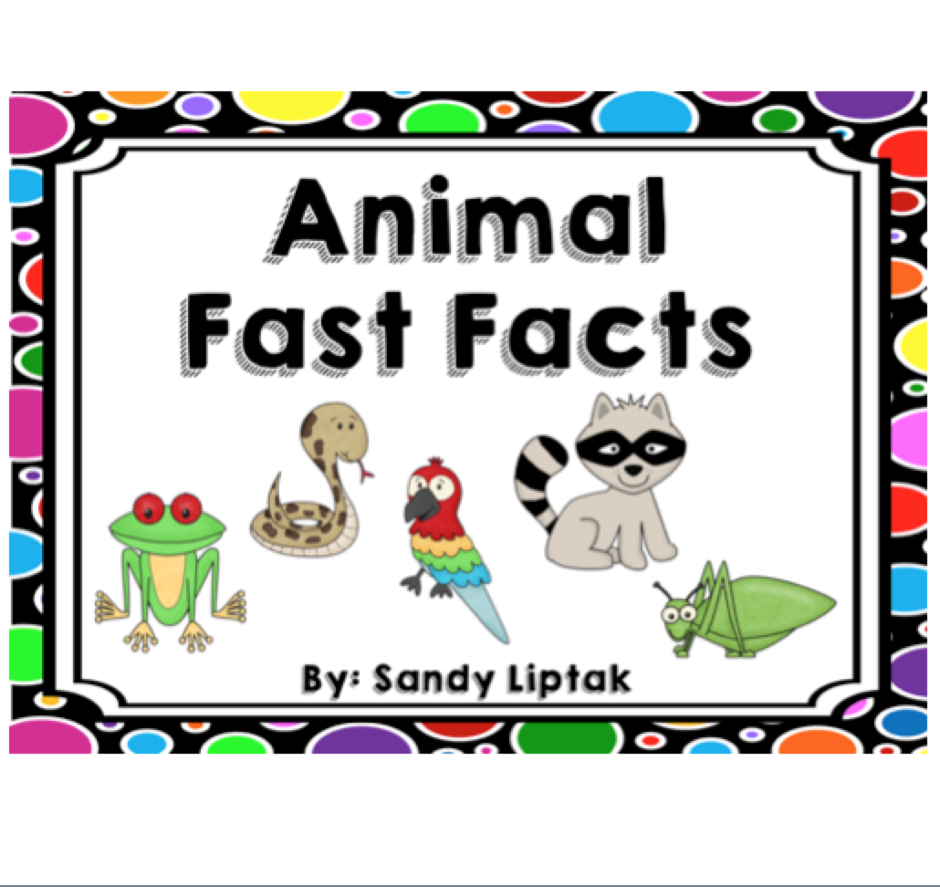 Animal Fast Facts - Lessons by Sandy