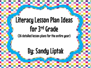 3rd Grade Literacy Plans