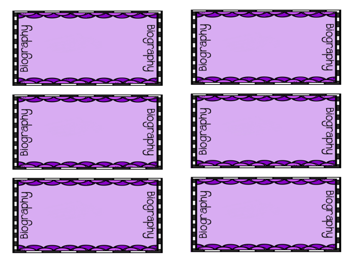 Shelf Labels For Your Library - Lessons by Sandy