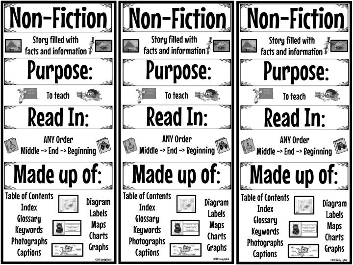 Fiction and Non-Fiction Pocket Chart Activity - Lessons by Sandy