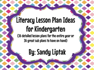 Updated Kinder Lesson Plans