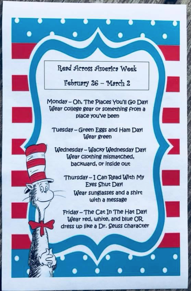 Read Across America Celebrations - Lessons By Sandy